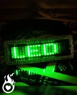 Ceinture Led Vert Strass