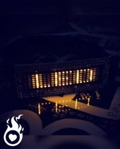 Ceinture Orange Strass Led