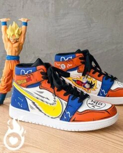 Chaussures Dragon Ball Z Goku Oranges -Lumière Fashion Promos Magasin chaussures dbz goku oranges 2
