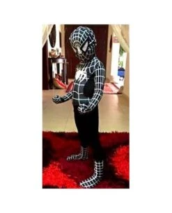 Déguisement Spiderman Noir Enfant -Lumière Fashion Promos Magasin deguisement spiderman noir 3