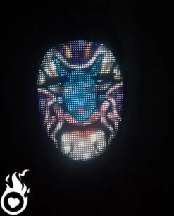 Masque LED Lumineux Programmable -Lumière Fashion Promos Magasin masque led programmable 10