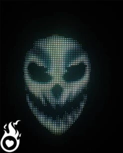 Masque LED Lumineux Programmable -Lumière Fashion Promos Magasin masque led programmable 12