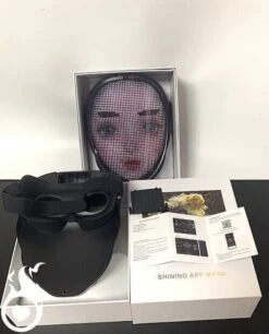 Masque LED Lumineux Programmable -Lumière Fashion Promos Magasin masque led programmable 6