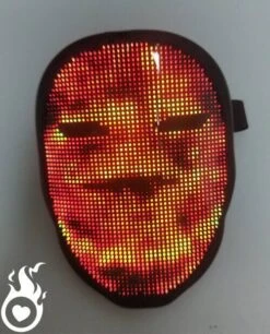 Masque LED Lumineux Programmable -Lumière Fashion Promos Magasin masque led programmable 9