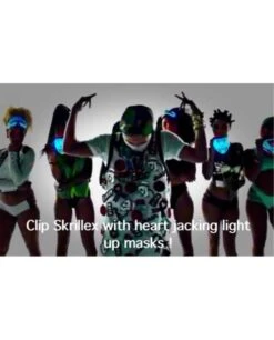 Masque Lumineux LED Biohazard -Lumière Fashion Promos Magasin masque lumineux led biohazard 9
