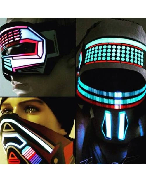 Masque Robot Lumineux Equalizer 2 Masque Robot Lumineux Equalizer – Image 2