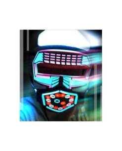 Masque A Leds : Robot 8 Masque A Leds : Robot -Lumière Fashion Promos Magasin masque lumineux led robot 13