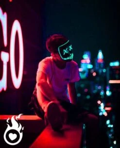 Masque "La Purge" American Nightmare Lumineux