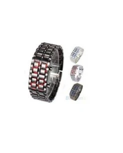 Montre Led Modèle "Inox" -Lumière Fashion Promos Magasin montre led rouge 2
