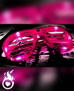 Shades Roses A Led Lumineuses