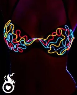 Sous Vêtement Lumineux : Soutien-Gorge Led "Folie"