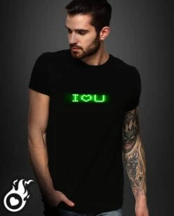 T Shirt Led Programmable -Lumière Fashion Promos Magasin t shirt led programmable 2