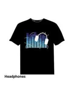 Tee-Shirt Lumineux Equalizer : 6 Modèles -Lumière Fashion Promos Magasin t shirt lumineux equalizer 2