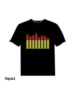 Tee-Shirt Lumineux Equalizer : 6 Modèles -Lumière Fashion Promos Magasin t shirt lumineux equalizer 4