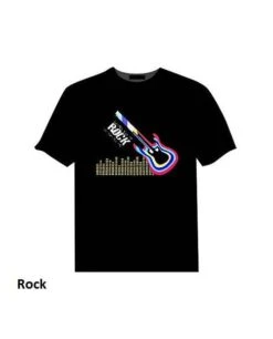 Tee-Shirt Lumineux Equalizer : 6 Modèles -Lumière Fashion Promos Magasin t shirt lumineux equalizer 6