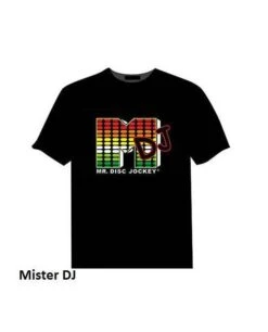 Tee-Shirt Lumineux Equalizer : 6 Modèles -Lumière Fashion Promos Magasin t shirt lumineux equalizer 7