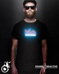 Tee-Shirt Lumineux Equalizer 3D