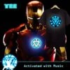 Tee Shirt Iron Man Lumineux LED