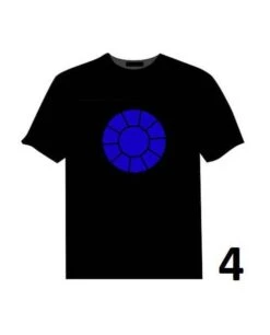 Tee Shirt Iron Man Lumineux LED -Lumière Fashion Promos Magasin tee shirt ironman lumineux 5