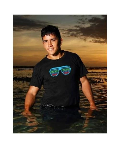 Tee-Shirt Lumineux Interactif Lunettes 2 Tee-Shirt Lumineux Interactif Lunettes – Image 2