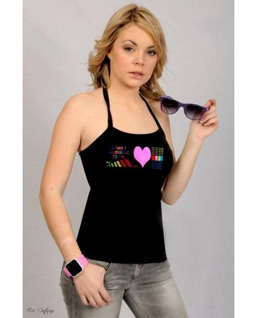 Tee Shirt Equalizer PinkHeart Femme 1 Tee Shirt Equalizer PinkHeart Femme