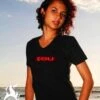 T-Shirt Led Rouge Femme